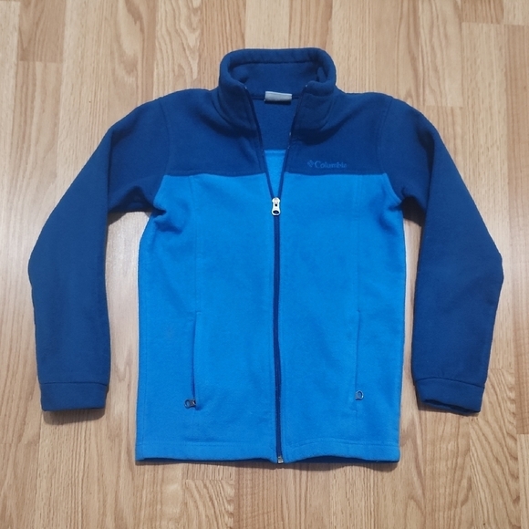 Columbia Boys Medium Blue Fleece Jacket - Picture 1 of 5